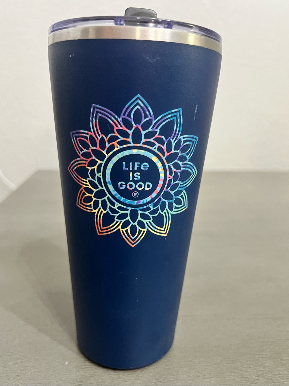Life is Good Insulated mandala tumbler